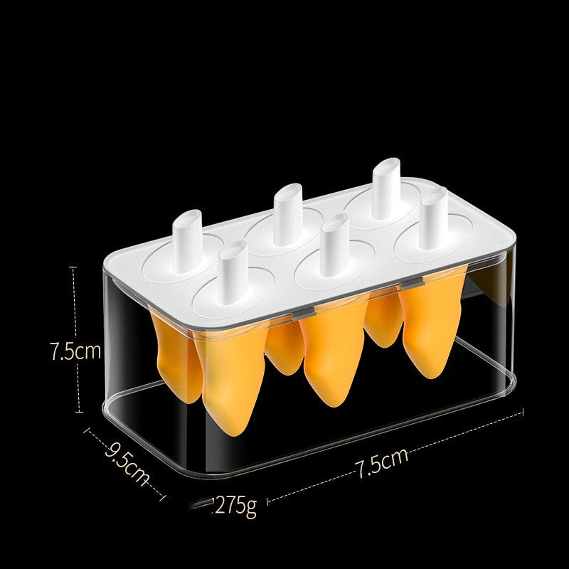 Summer Homemade Ice Cream Popsicle Box Silicone Cube Mold