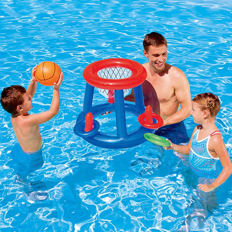 Pool Accessories Inflatable Ring Throwing Ferrule Game Set Floating Pool Toys Beach Fun Summer Water Toy
