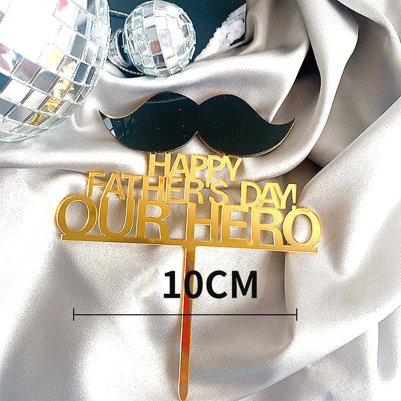Fashion New Father's Day Cake Decoration