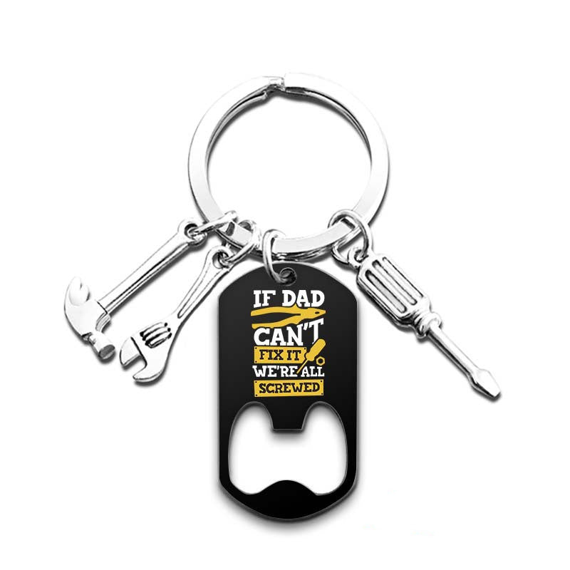 Father's Day Metal Keychain Bottle Opener