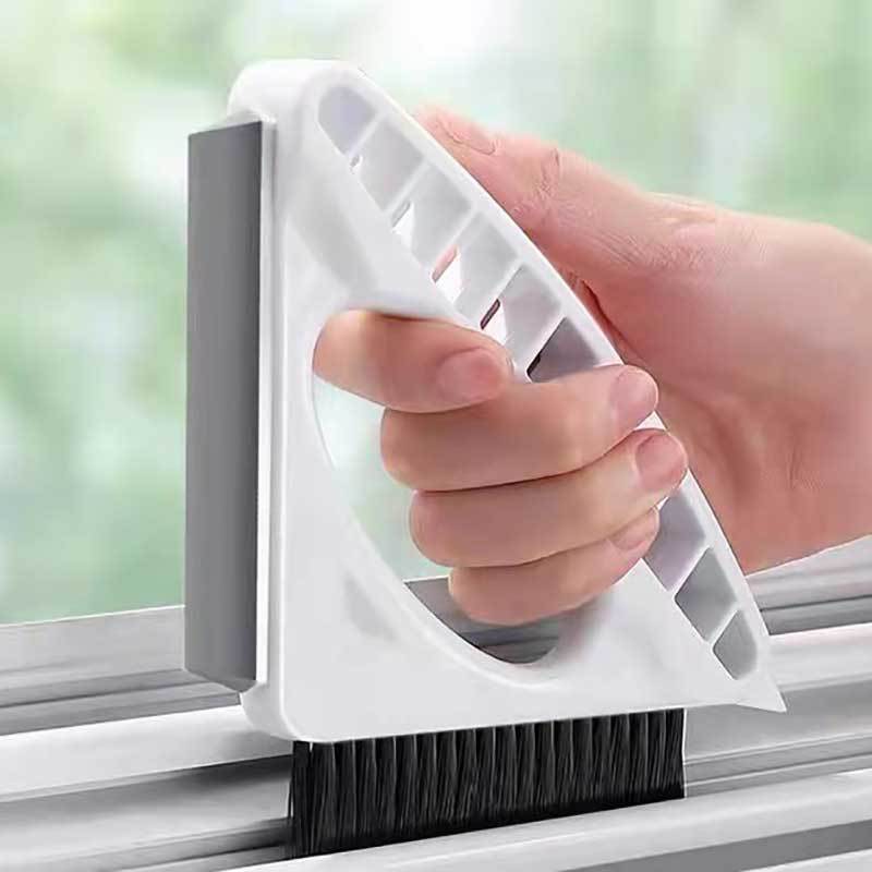 Multifunctional Cleaning Brush Glass Scraper Window Sill Gap Track