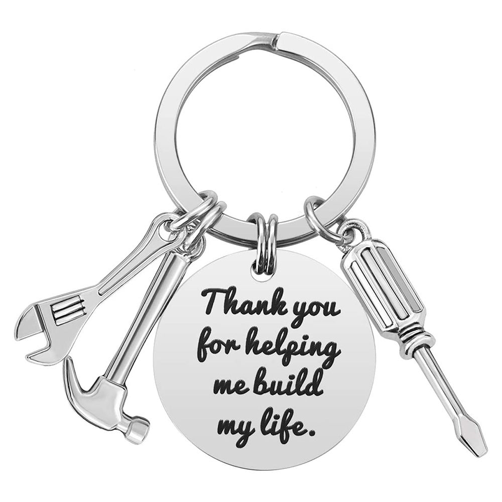 Father's Day Keychain Stainless Steel Hammer