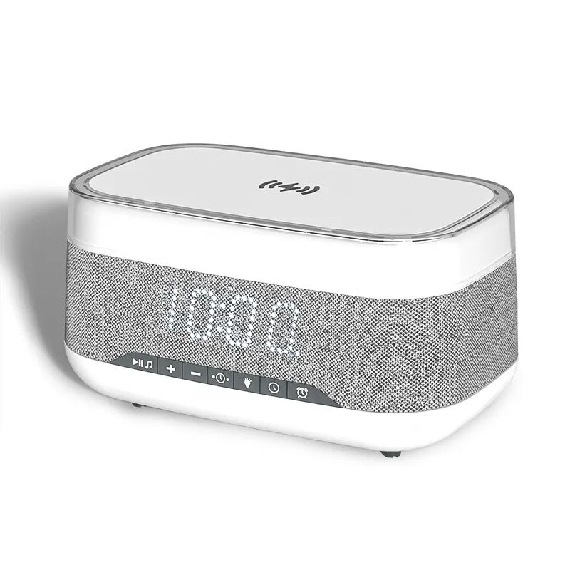 Multifunctional Wireless Charger Fast Charging Clock Alarm Clock Bluetooth Speaker Atmosphere Night Light