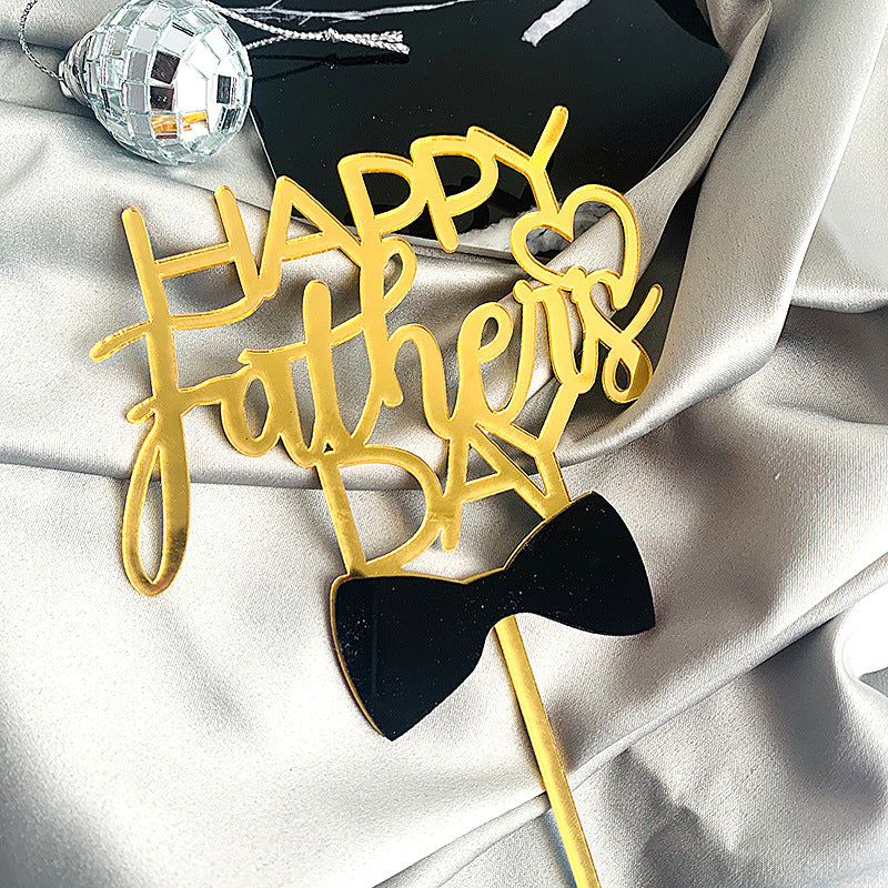 Fashion New Father's Day Cake Decoration